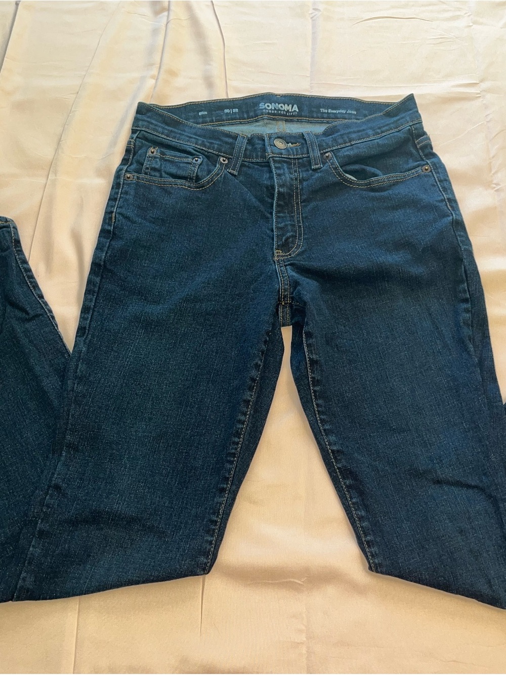 Sonoma Goods for Life women's mid-rise dark wash skinny jeans